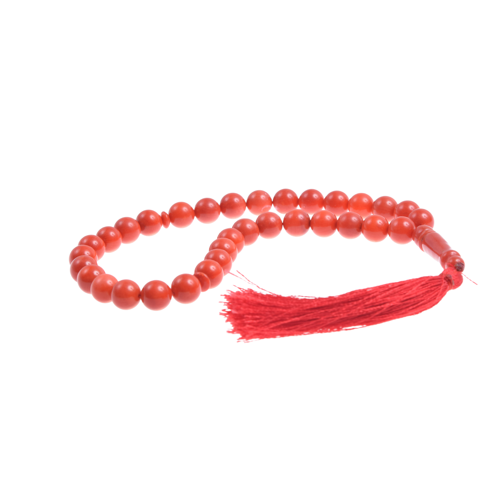 Red Coral Prayer 33 Beads
