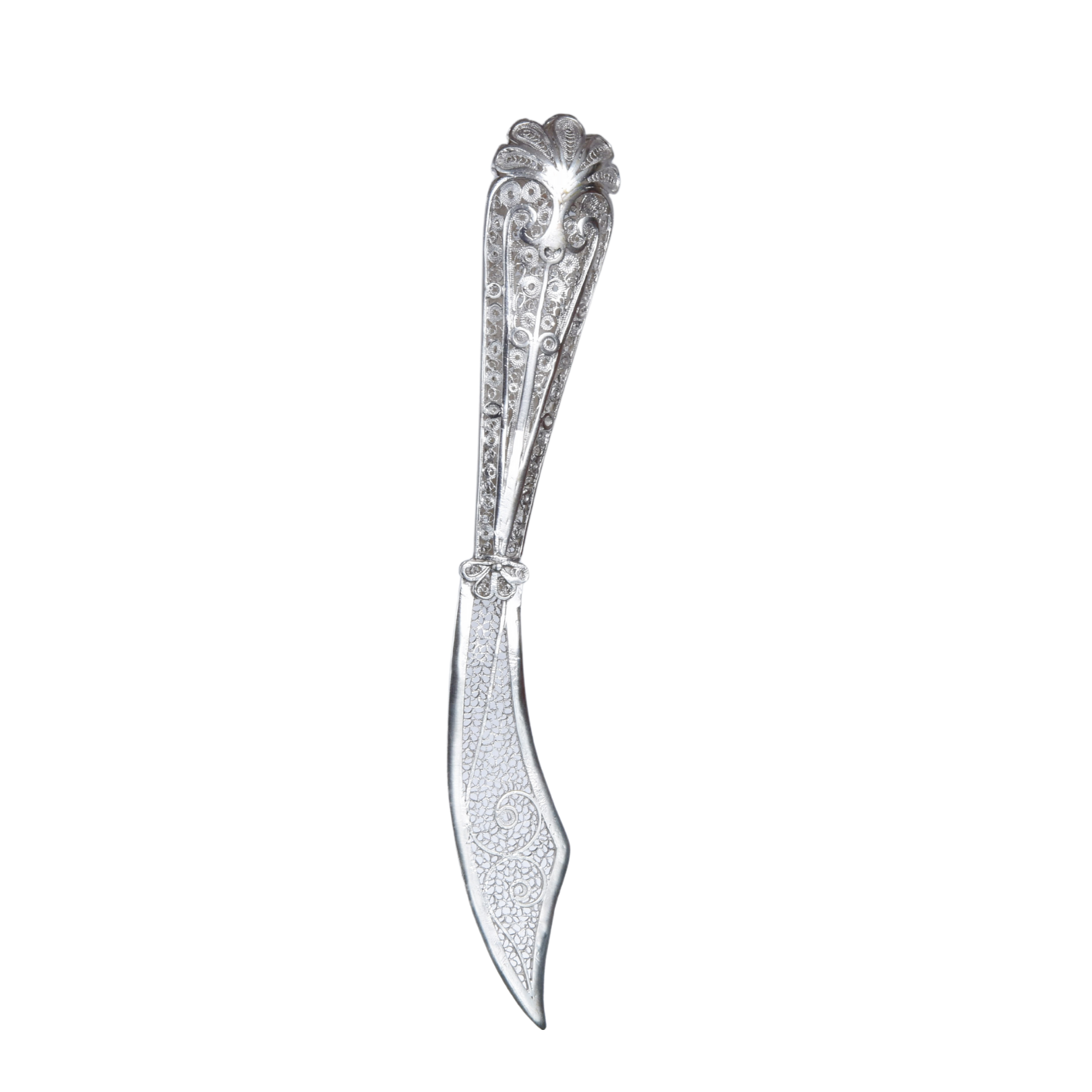 Filigreed Silver Knife ~ Filigreed Silver Blade