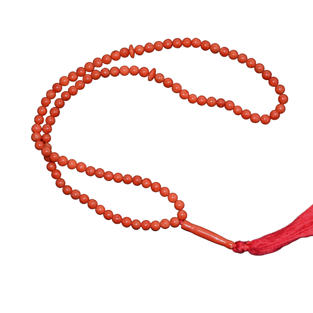 Red Coral Prayer 99 Beads